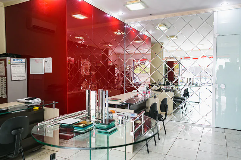Interior da empresa